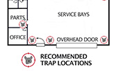 suggested  trap  locations  for  machine  shops  -  Gremar,  Inc.